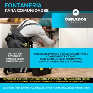 Servicio de Fontanero Comunidades de vecinos